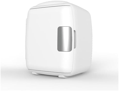 Portable Mini Fridge 9L for Bedroom, Skincare, and Makeup - Cooler & Warmer with 12V DC & 110-240V AC for Food, Drinks, Dorm, Office, and Car - Compact White Refrigerator