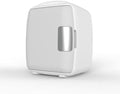 Portable Mini Fridge for Bedroom & Skincare - 9L Cooler & Warmer for Food, Drinks, Makeup - 12V DC & 110-240V AC - Ideal for Dorm, Office, Car, White