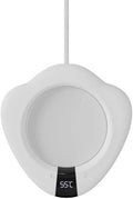 Coffee Mug Warmer Smart Temperature Settings Desk Settings 20 Watt Electric Beverage Warmer (Color : Green) (White)