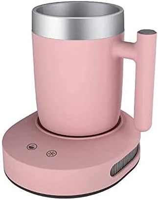 Electric Cooler Coffee Warmer and Cooler - 2 in 1 Beverage Warmer and Drink Cooler with Mug Fast Cooling and Fast Heating Constant Temperature Heating and Cooling Cup for Office Desk Use