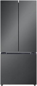 Hamilton Beach HBF1662 French Door Full Size Counter Depth Refrigerator with Freezer Drawer, 16.6 cu ft, Gunmetal