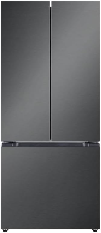 Hamilton Beach HBF1662 French Door Full Size Counter Depth Refrigerator with Freezer Drawer, 16.6 cu ft, Gunmetal