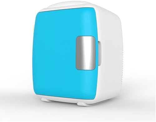 Portable Mini Fridge 9L for Bedroom & Office - Skincare Cooler & Warmer, 12V DC & 110-240V AC, Small Refrigerator for Food, Drinks, Makeup, Dorm & Car - White