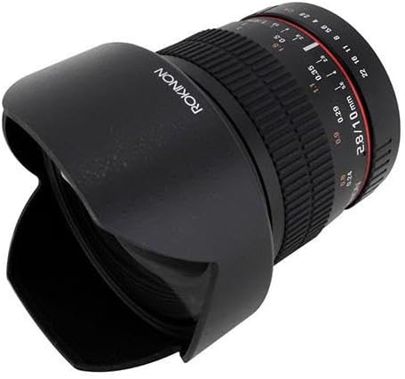 Rokinon 10mm F2.8 ED AS NCS CS Ultra Wide Angle Fixed Lens for Sony E-Mount (NEX) Cameras (10M-E) , Black