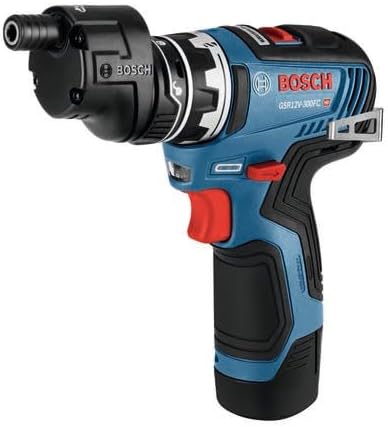 Bosch GSR12V-300FCB22 12V Max Drill/Driver with 5-In-1 Flexiclick® System with (2) 2.0 Ah Batteries