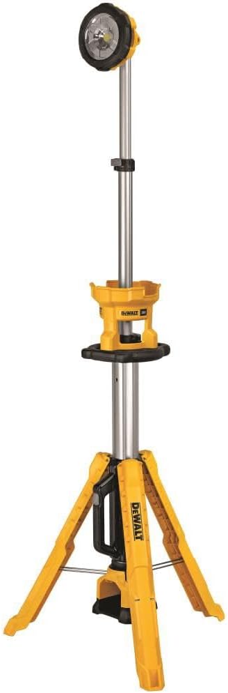 DEWALT 20V MAX LED Work Light with Stand, Tripod Light, 3000 Lumens of Brightness with 3 Modes, Tool Only (DCL079B)