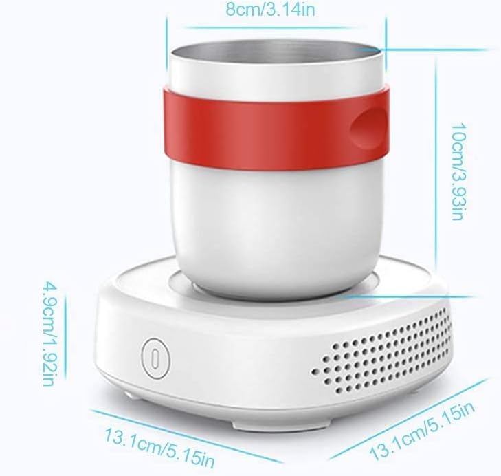 Electric Cooler Cup Cooler-Coffee Warmer Desktop Desk Cup Warmer with Automatic Shut Off Waterproof and Easy to Clean for Beer Beverage Can Ice Cream Coffee