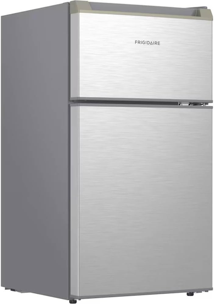 3.1 cu. ft. 2-Door Retro Mini Refrigerator in Stainless Steel
