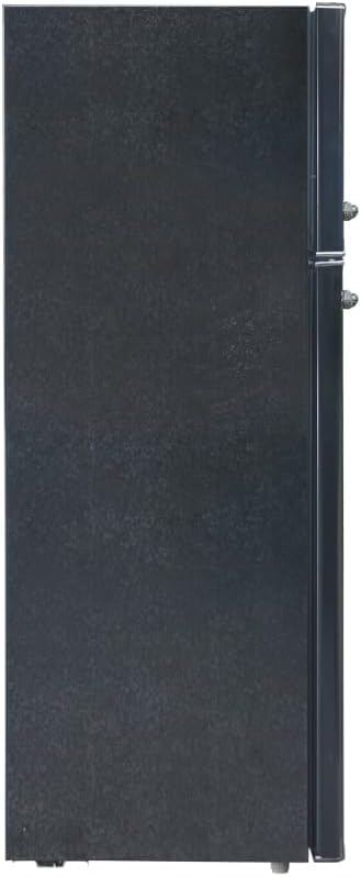 HAMILTON BEACH 2 Door Apartment Size Refrigerator with Freezer, 7.5 cu. ft, Retro Black