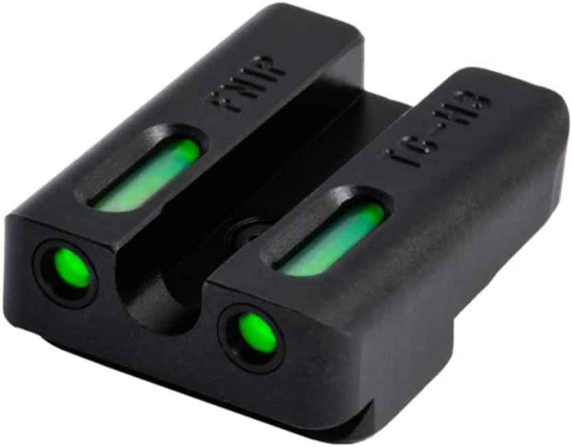 Truglo TFX PRO Handgun Sight, Glowing Shock Proof Tritium and Fiber Optic Night Sight for Handguns, Compact, Durable, and Snag Free Sight