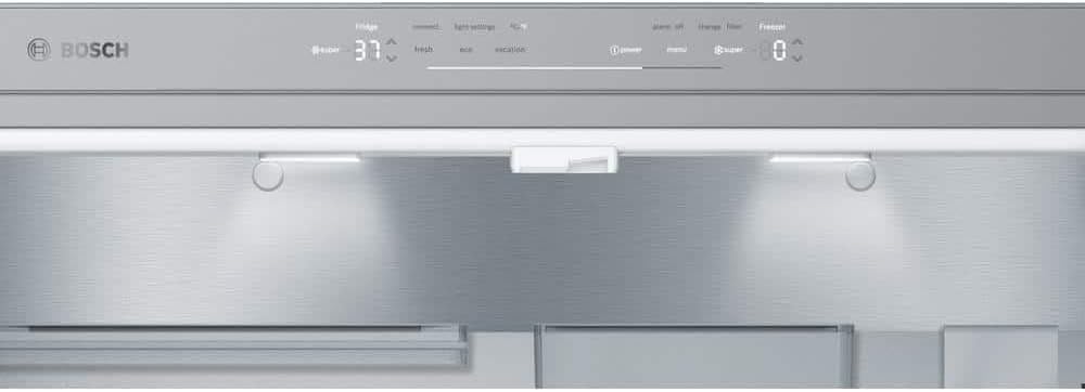 Bosch 800 Series B36CL80SNS 36 Inch Smart Freestanding Counter Depth 4 Door French Door Refrigerator with 20.5 cu. ft. Total Capacity in Stainless Steel (Bar Handle)
