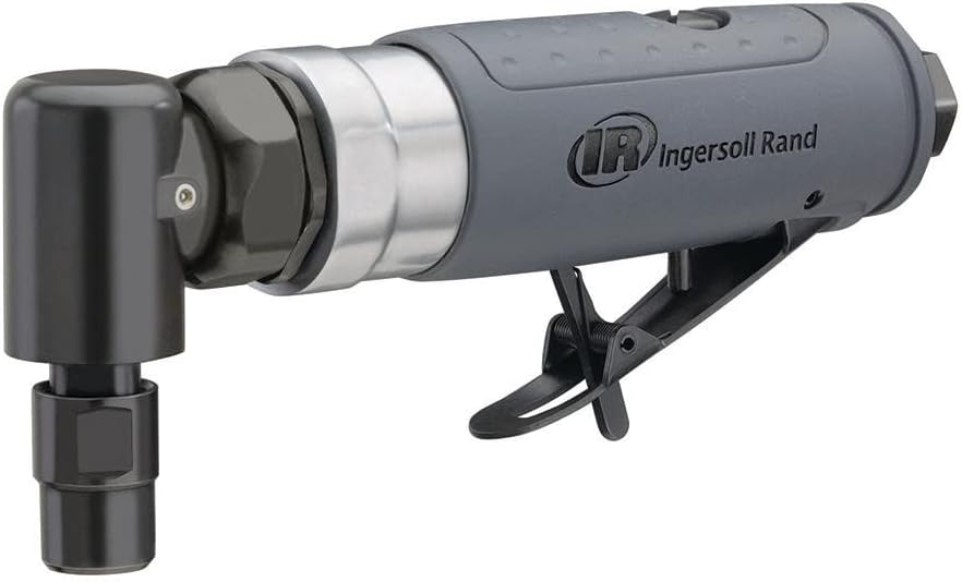 Ingersoll Rand 302BK Angle Air Die Grinder 2' & 3' Pad Kit, 20,000 RPM, 0.33 HP, 1/4' Collet, Rear Exhaust