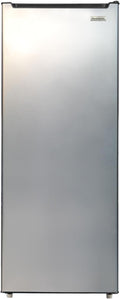 Frigidaire 7.0 Cu. Ft. Upright Convertible Fridge/Freezer, Reversible Door, Removable Glass Shelves, Adjustable Controls, Platinum Finish