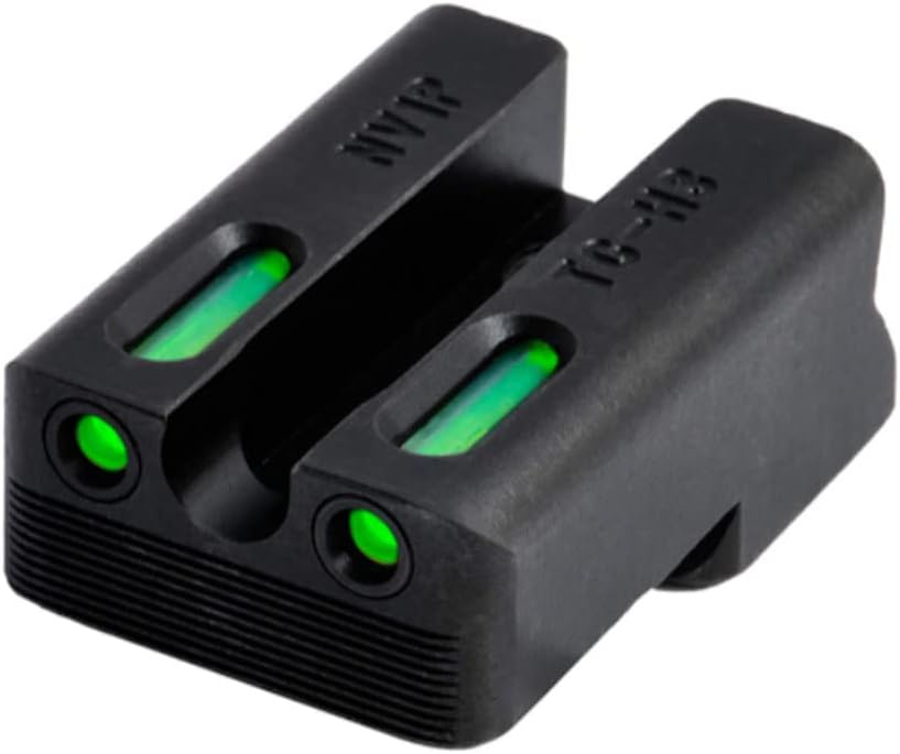 Truglo TFX PRO Handgun Sight, Glowing Shock Proof Tritium and Fiber Optic Night Sight for Handguns, Compact, Durable, and Snag Free Sight
