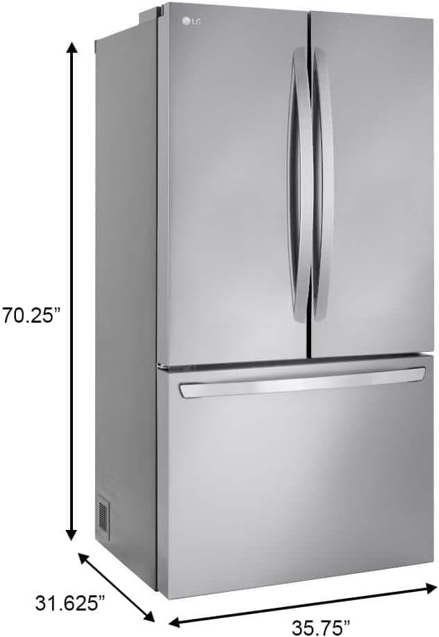 LG LRFLC2706S 27 Cu. Ft. French Door Smart Refrigerator in Stainless Steel