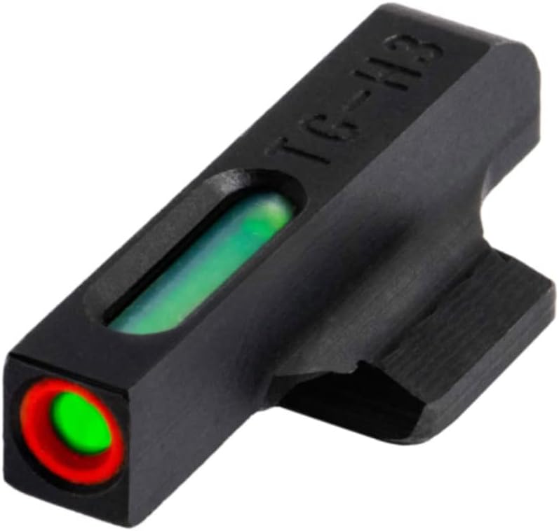 Truglo TFX PRO Handgun Sight, Glowing Shock Proof Tritium and Fiber Optic Night Sight for Handguns, Compact, Durable, and Snag Free Sight