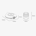 Electric Cooler 2 In 1 Cup Cooler and Warmer Cooling and Heating Cup Pad Dual Use Cooler Warmer Cup Coffee Tea Beverage Cans Cooler Warmer Heater Chilling Coasters Suitable for Party Office Home