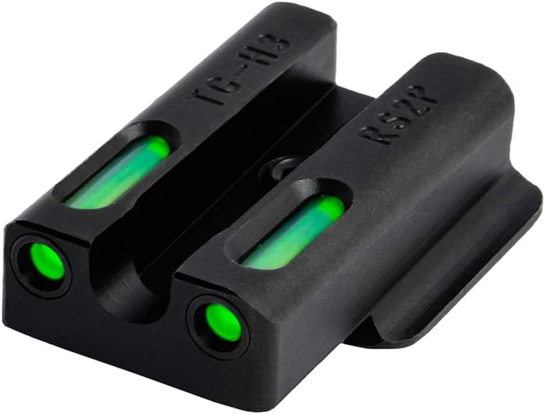 Truglo TFX PRO Handgun Sight, Glowing Shock Proof Tritium and Fiber Optic Night Sight for Handguns, Compact, Durable, and Snag Free Sight