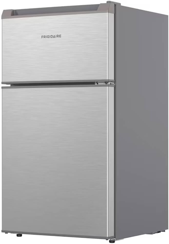 3.1 cu. ft. 2-Door Retro Mini Refrigerator in Stainless Steel
