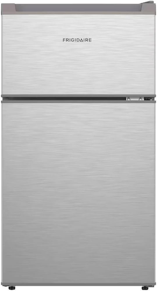 3.1 cu. ft. 2-Door Retro Mini Refrigerator in Stainless Steel