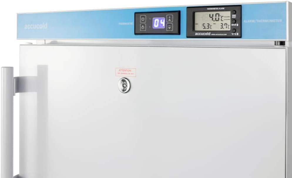 ACCUCOLD 20' Vaccine Refrigerator, 2.65 cu.ft. Capacity, ADA Compliant, Medical Refrigerator, Lock, White- ACR45L