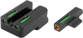 Truglo TFX PRO Handgun Sight, Glowing Shock Proof Tritium and Fiber Optic Night Sight for Handguns, Compact, Durable, and Snag Free Sight