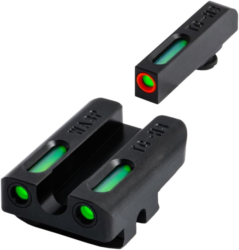 Truglo TFX PRO Handgun Sight, Glowing Shock Proof Tritium and Fiber Optic Night Sight for Handguns, Compact, Durable, and Snag Free Sight