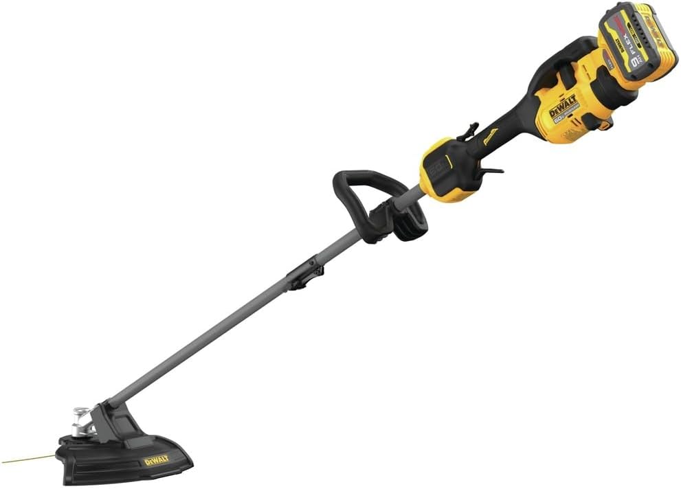 Dewalt DCST972X1DWOAS4ED-BNDL 60V MAX Brushless Lithium-Ion 17 in. Cordless String Trimmer Kit (9 Ah) and Universal Edger Attachment Bundle