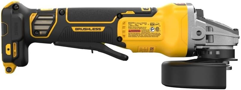 DEWALT 20V MAX* XR Brushless Cordless 4-1/2-5 in. Angle Grinder (Tool Only) (DCG410B)