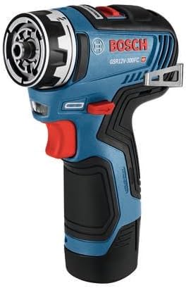Bosch GSR12V-300FCB22 12V Max Drill/Driver with 5-In-1 Flexiclick® System with (2) 2.0 Ah Batteries