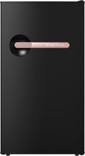 Frigidaire Retro Mini Fridge, 3.1 cu. ft., Energy Saving, Adjustable Thermostat, Dorm/Office/RV/Garage, Black–Rose Gold