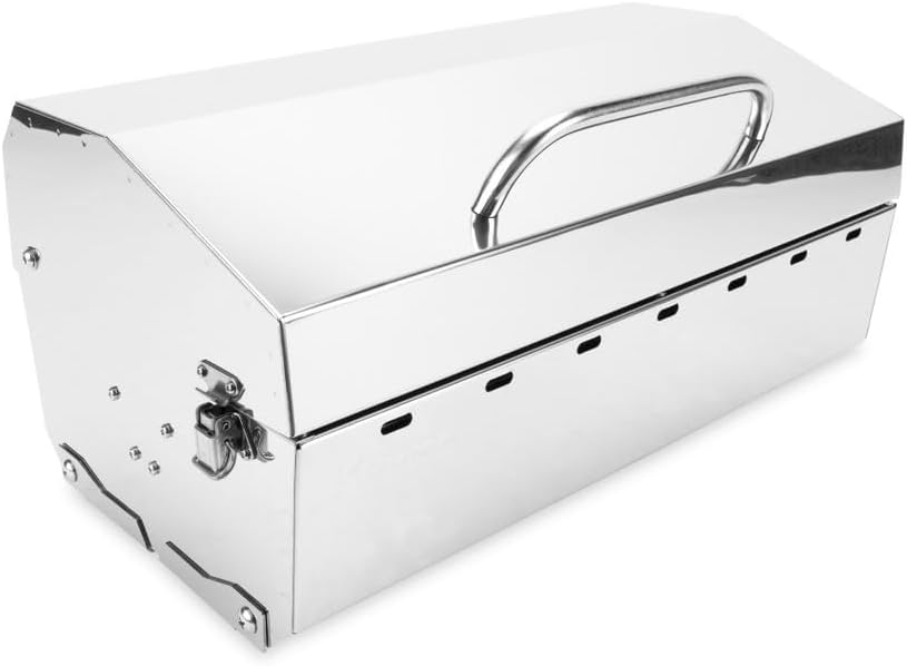 Kuuma Stow and Go Propane Tabletop and Mountable Grill - Stainless Steel Gas Grill with Foldable Legs | Great for Camping, Boating, Picnics, Barbeques & More |13,000 BTUs - (58130)