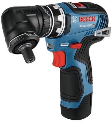 Bosch GSR12V-300FCB22 12V Max Drill/Driver with 5-In-1 Flexiclick® System with (2) 2.0 Ah Batteries