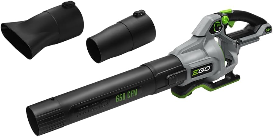 EGO POWER+ Leaf Blower, Cordless Electric 650 CFM, Includes 56V 5.0Ah Battery and Charger - LB6504