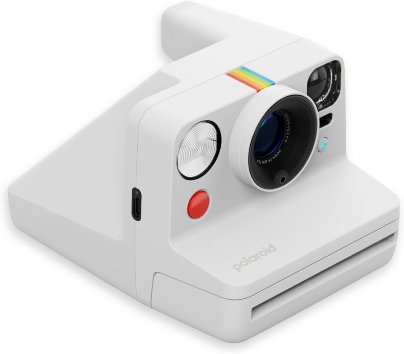 Polaroid Now Plus Generation 3 Instant Camera with Two-Lens Autofocus System and Manual Mode (White) Bundle with Film Kit and B&W Film for i-Type Cameras (3 Items)