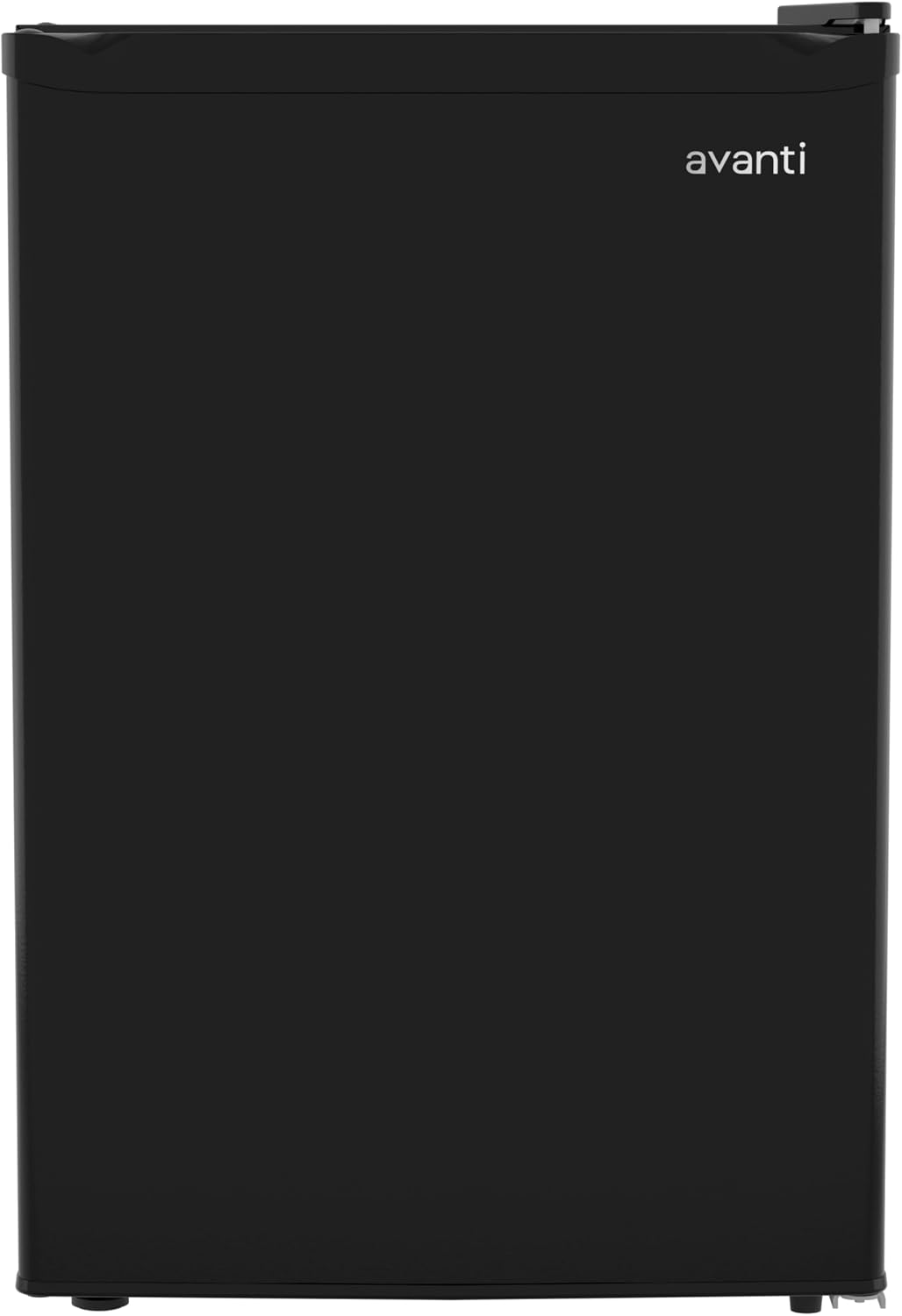 Avanti 2.5 Cu. Ft. Mini Fridge Compact Refrigerator for Dorm, Office & Bedroom, Chiller Compartment, Glass Shelf, Reversible Door, ENERGY STAR, Black
