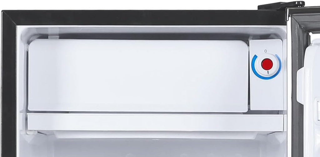 ARCTIC CHEF Mini Refrigerator-Freezer Compartment-Adjustable Thermostat Control-Reversible Doors-Ideal for Dorm, Office, RV, Garage, Apartment-Black, 3.2 CU.FT