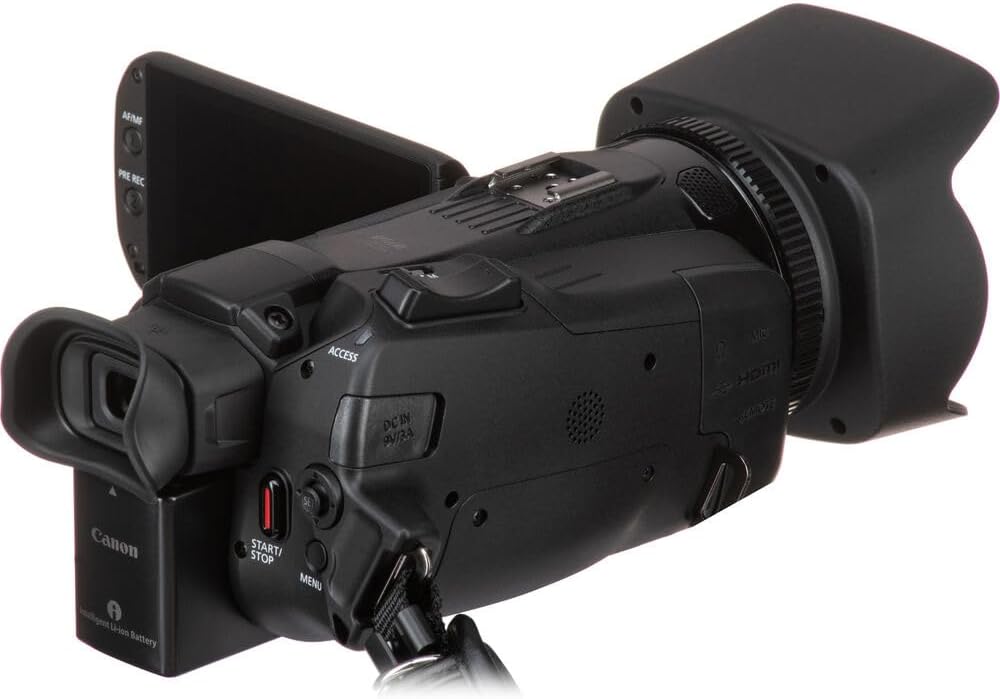 Canon VIXIA HF G70 4K Camcorder – UHD Video Camera with 20x Optical Zoom, 1/2.3' CMOS Sensor, Dual SD Slots & HDMI Output (5734C002) + Shoulder Bag + 64GB Memory Card
