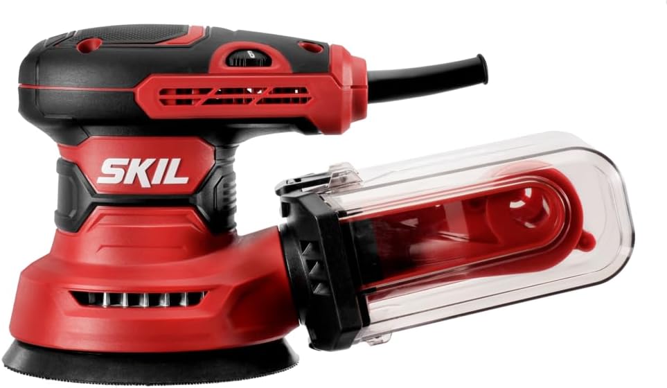 SKIL 5' Random Orbital Sander with Cyclonic Dust Box & 3pc Sanding Sheet - SR211601,Multicolor,(Pack of 4)