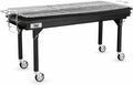 Backyard Pro CHAR60 60' Heavy-Duty Steel Charcoal Grill with Removable Legs and Cover