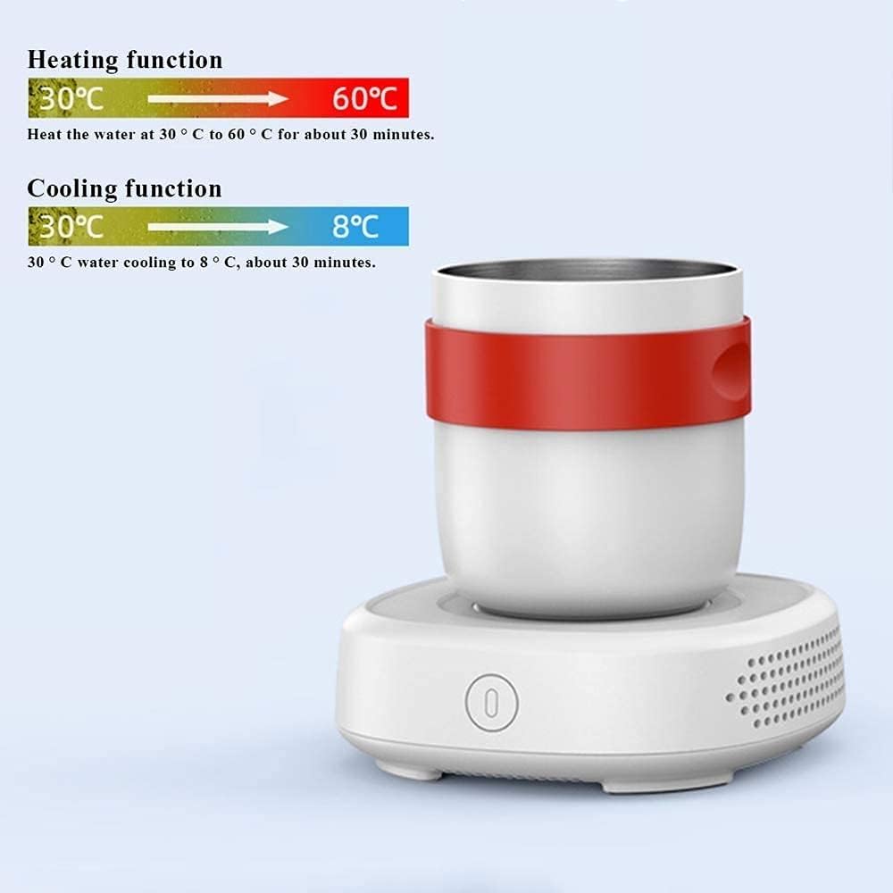 Electric Cooler Cup Cooler-Coffee Warmer Desktop Desk Cup Warmer with Automatic Shut Off Waterproof and Easy to Clean for Beer Beverage Can Ice Cream Coffee