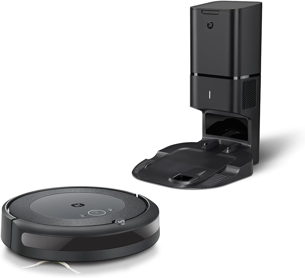 iRobot Roomba i4+ EVO Self Emptying Robot Vacuum - Empties Itself for up to 60 Days, Clean by Room with Smart Mapping, Compatible with Alexa, Ideal for Pet Hair, Carpets