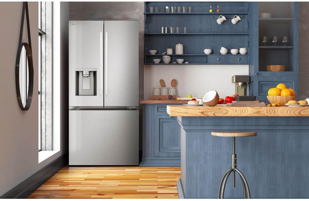 LG LF25H6330S 24.5 cu ft French Door Refrigerator – External Water & Ice Dispenser, White