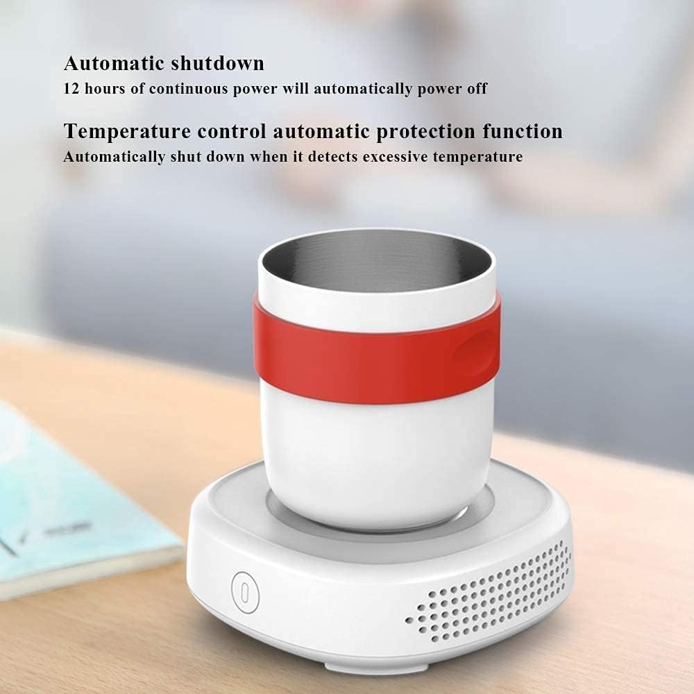 Electric Cooler Cup Cooler-Coffee Warmer Desktop Desk Cup Warmer with Automatic Shut Off Waterproof and Easy to Clean for Beer Beverage Can Ice Cream Coffee
