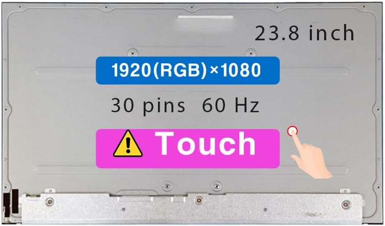23.8' Screen Replacement for HP Pavilion All in One L66617-001 30 pin FHD 1920×1080 LCD Touch Display Panel