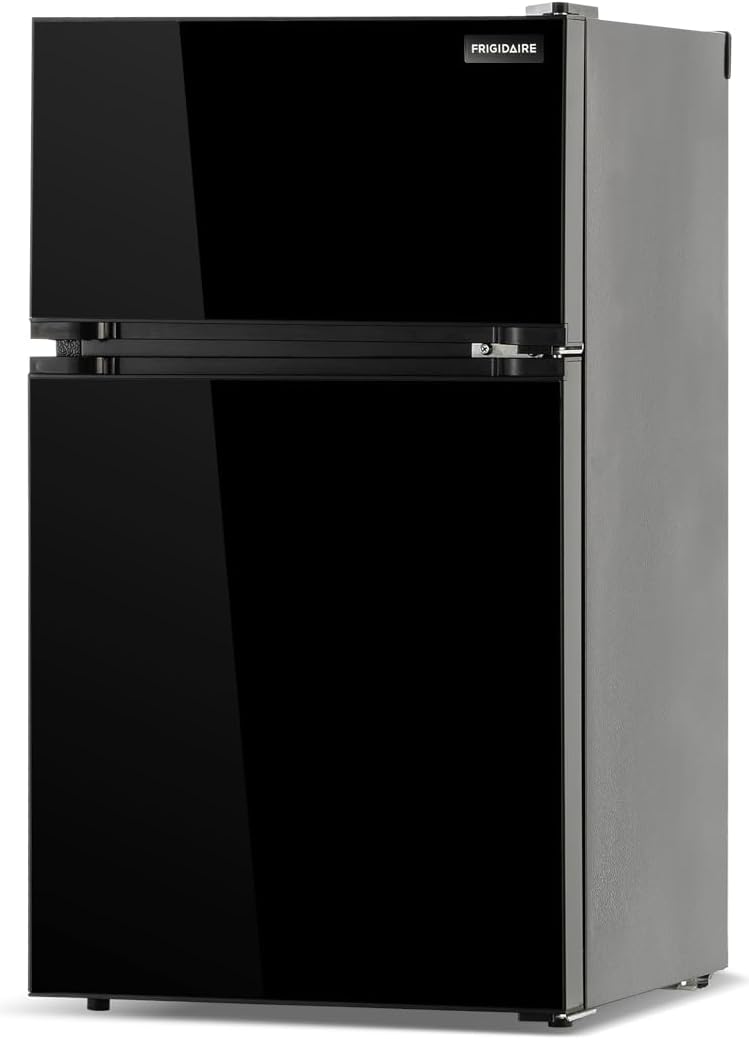 Frigidaire, 3 Cu. Ft. Refrigerator, Glass Two Door, Black