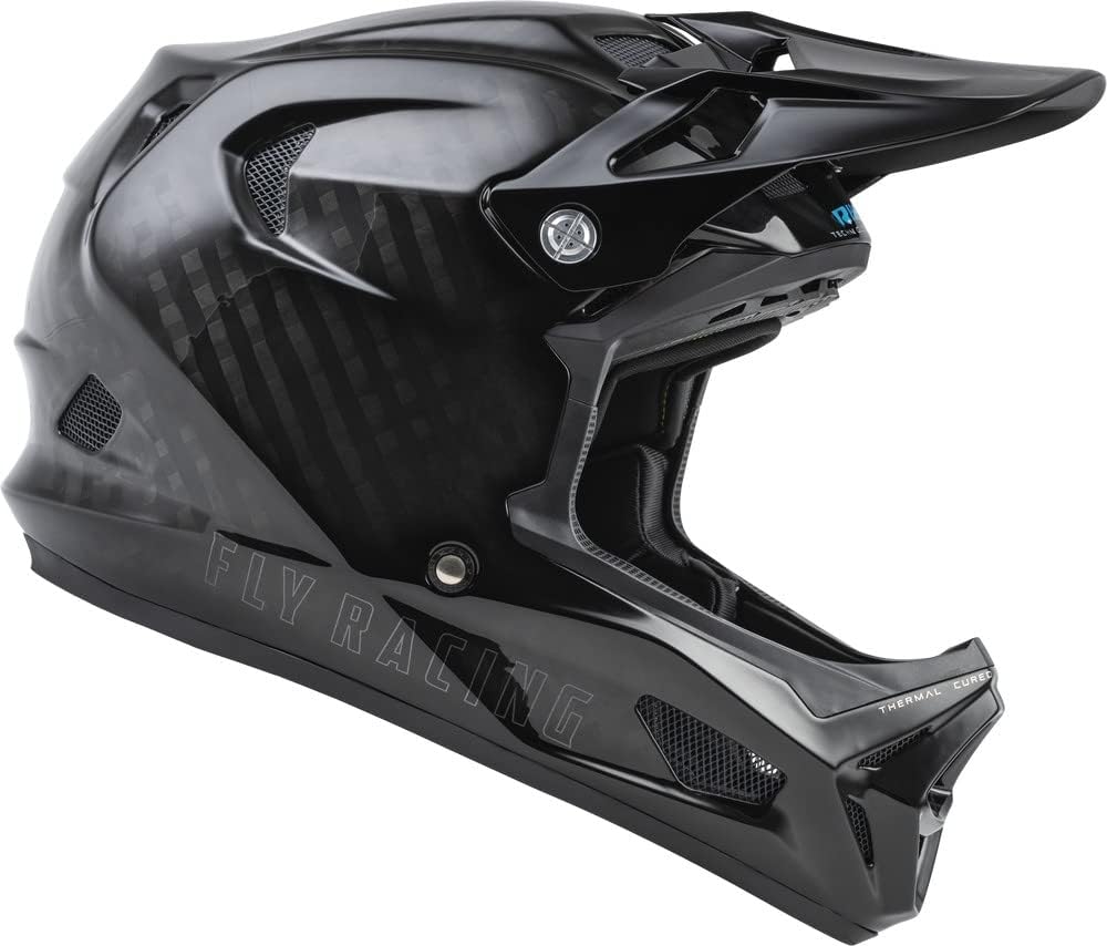 FLY Racing WERX-R Carbon Full-Face Mountain Bike Helmet — 12K Carbon Shell, RHEON, Triple-Density EPS, TFV Ventilation, Quick-Release Cheek Pads — Downhill / BMX