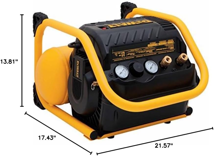 DEWALT Air Compressor for Trim, 200-PSI Max, Quiet Operation (DWFP55130)