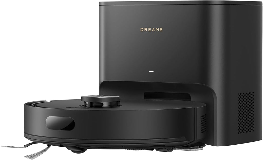 DREAME D20 Air Plus Robot Vaccum and Mop Combo with 20,000Pa Suction, Anti-Tangling Tech, Auto-Emptying Dock, Deep Carpet Cleaning and Smart Navigation Black