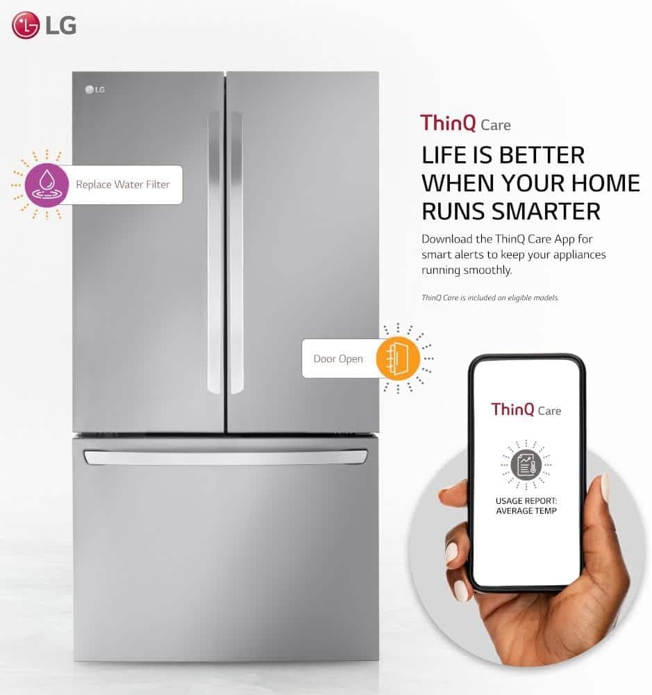 LG LRFLC2706S 27 Cu. Ft. French Door Smart Refrigerator in Stainless Steel